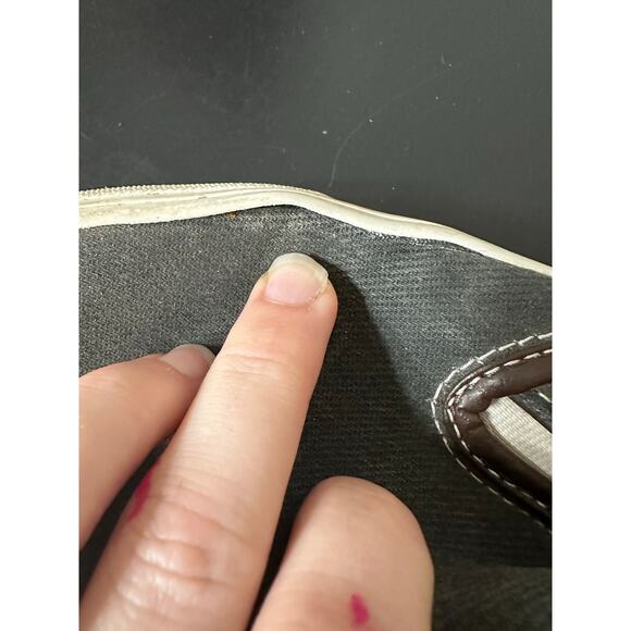 Vans Slip On Sneaker Shoes Men 9.5 Women 11 Skater Academia Twee Need Repair - Picture 8 of 16